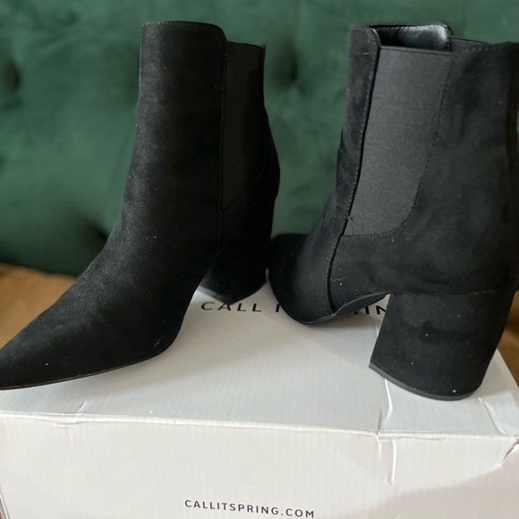 Call It Spring Nitsan Booties, Black, 7.5 US - Picture 3 of 5